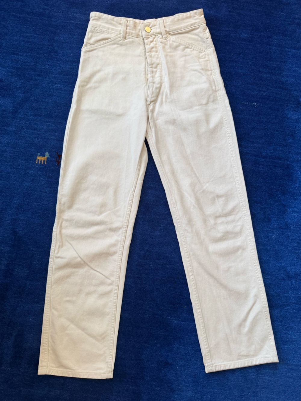 Lemaire Off-White Curved Jeans
